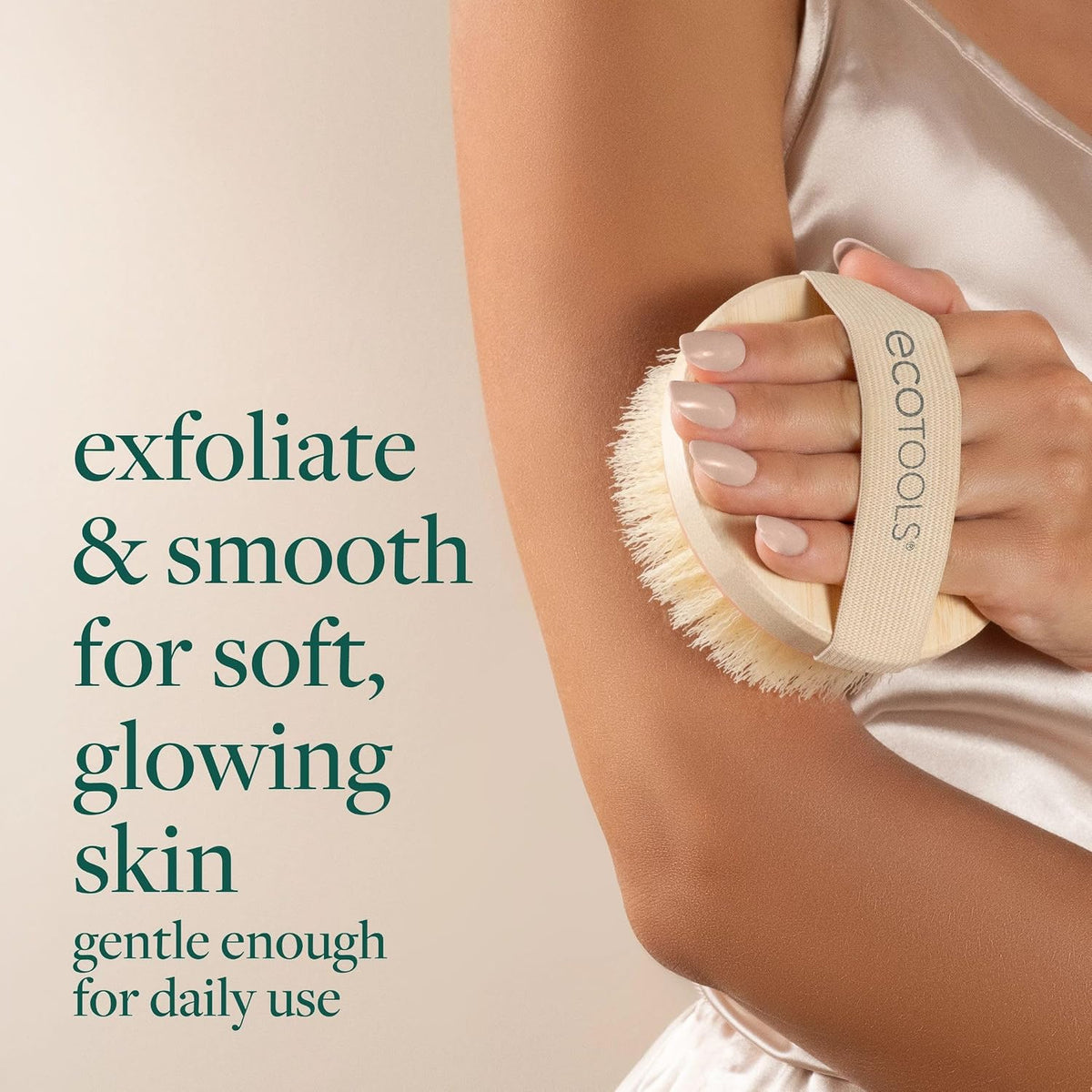 Dry Body Brush for Dry Brushing, Smooth Skin, 1 Count