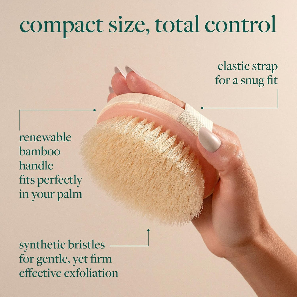 Dry Body Brush for Dry Brushing, Smooth Skin, 1 Count